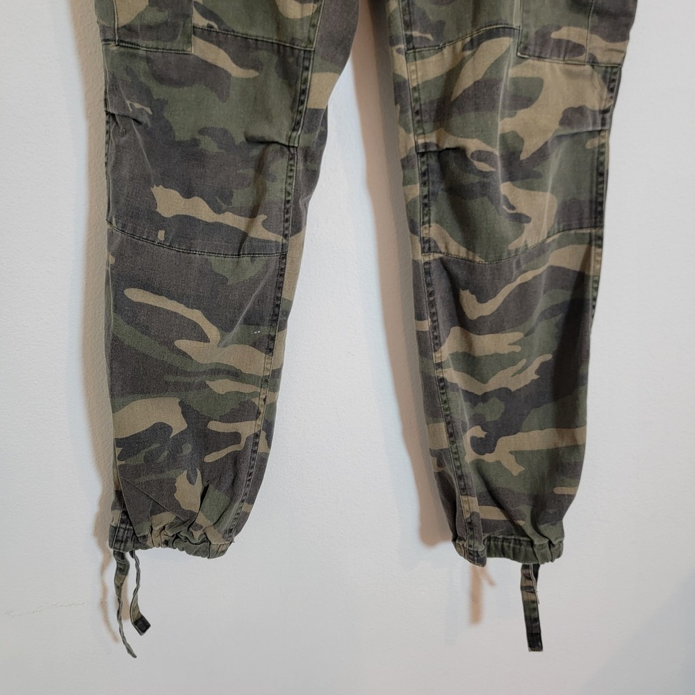 John Galt Camo Cargo Pants Casual 100% Cotton Streetwear Casual Belt Loop Pocket - Picture 5 of 13
